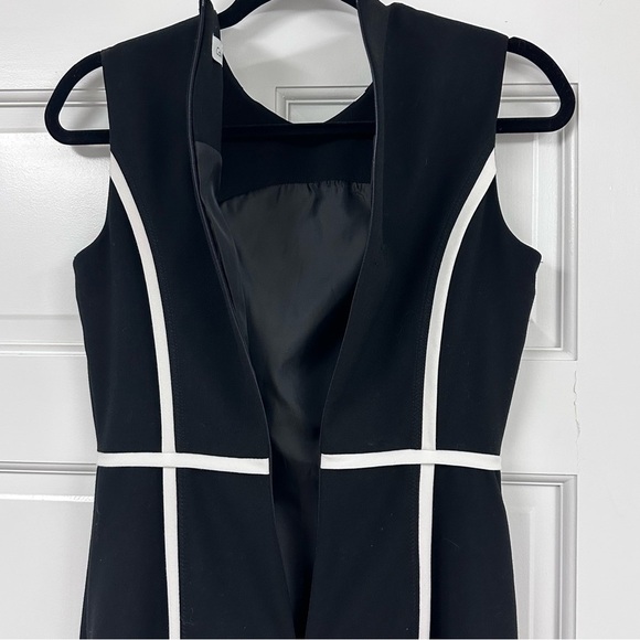 Calvin Klein Black and White Midi Dress - Picture 4 of 7